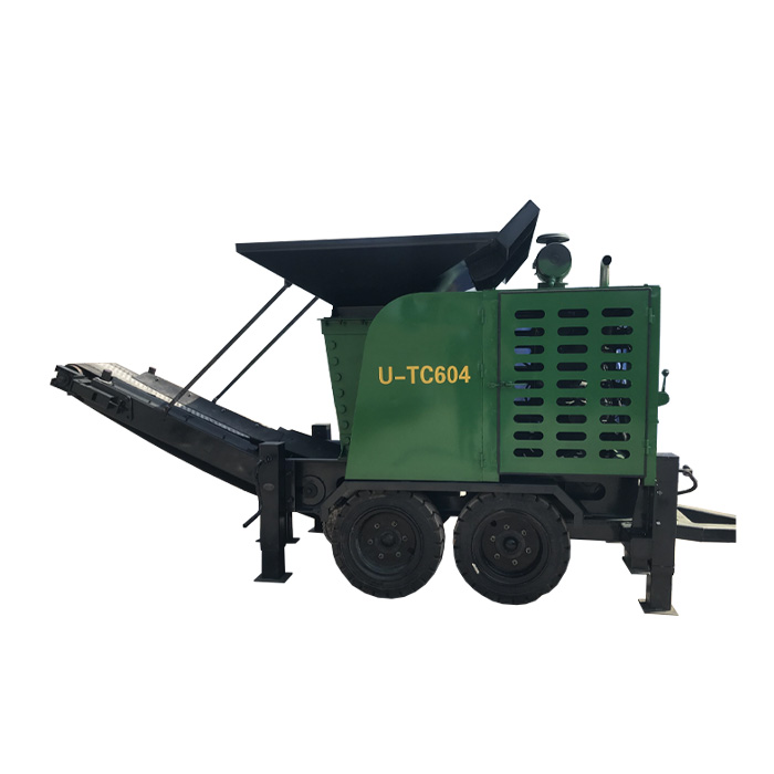 Мобильная дробилка на резиновых колесах U-TC604