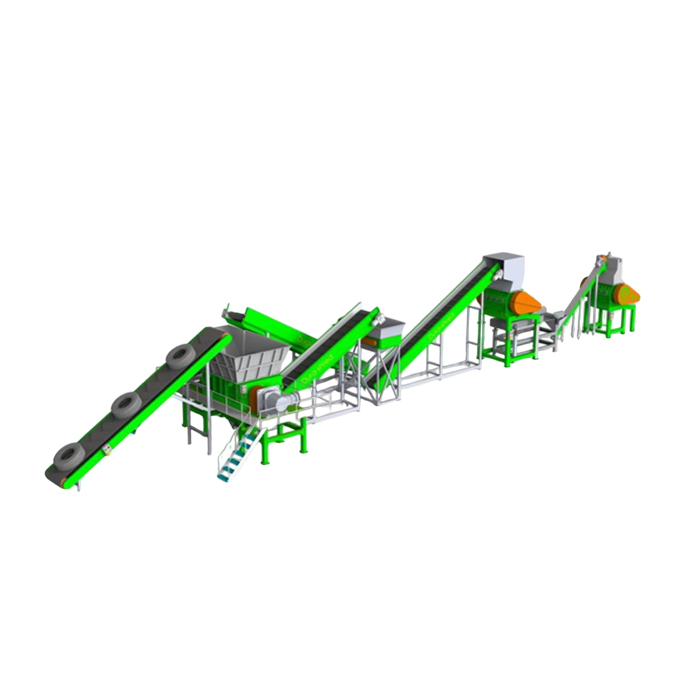 Линия для переработки шин в крошку OTRM-1500